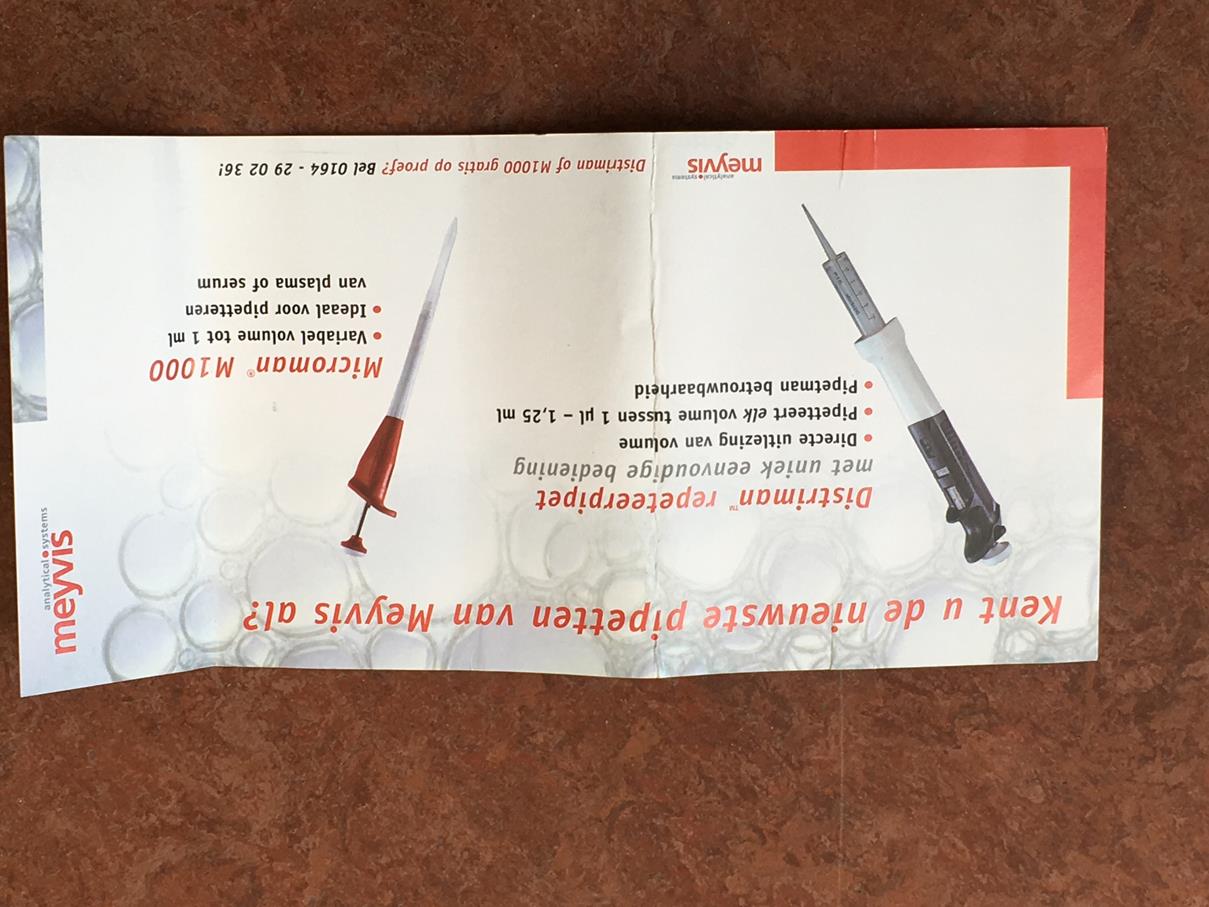 Gilson repeteer pipet P1000