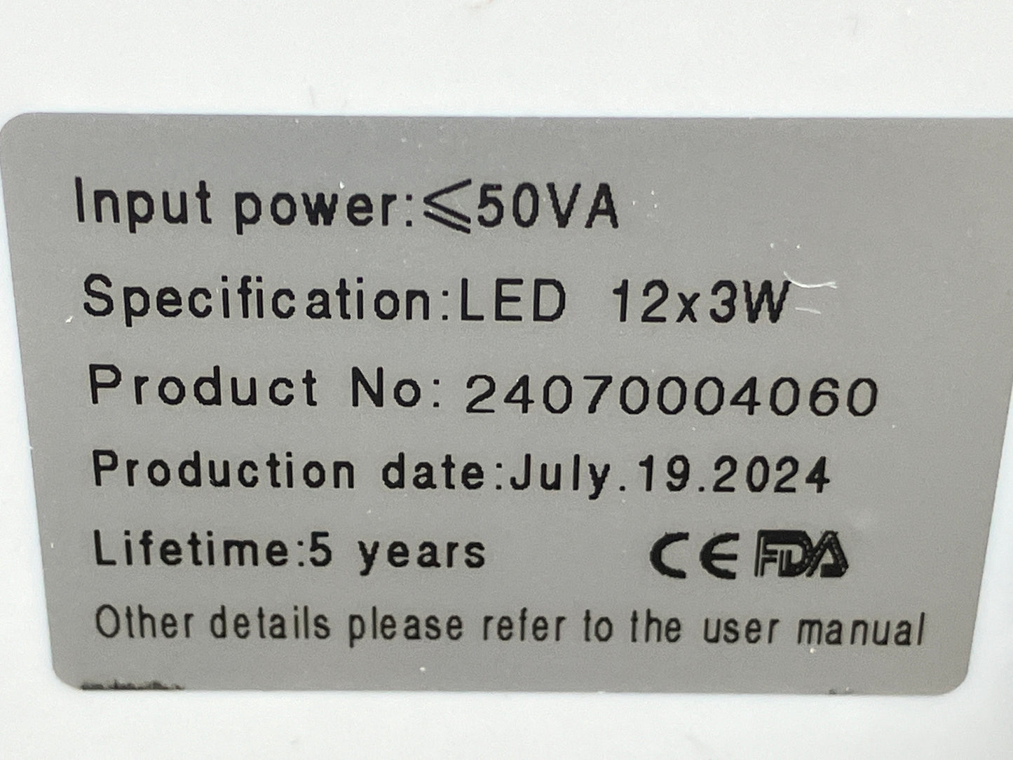 Onderzoekslamp LED 12x3 watt met verrijdbaar statief (nieuw)