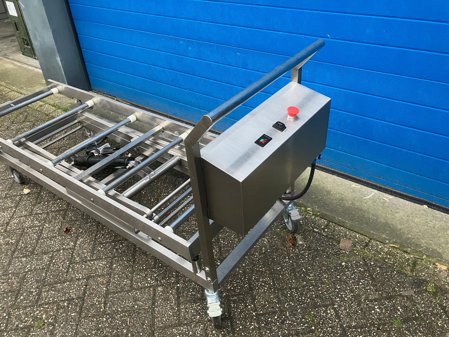 Heftafel of schaartafel voor overledenen, RVS 36-198 cm hoogte