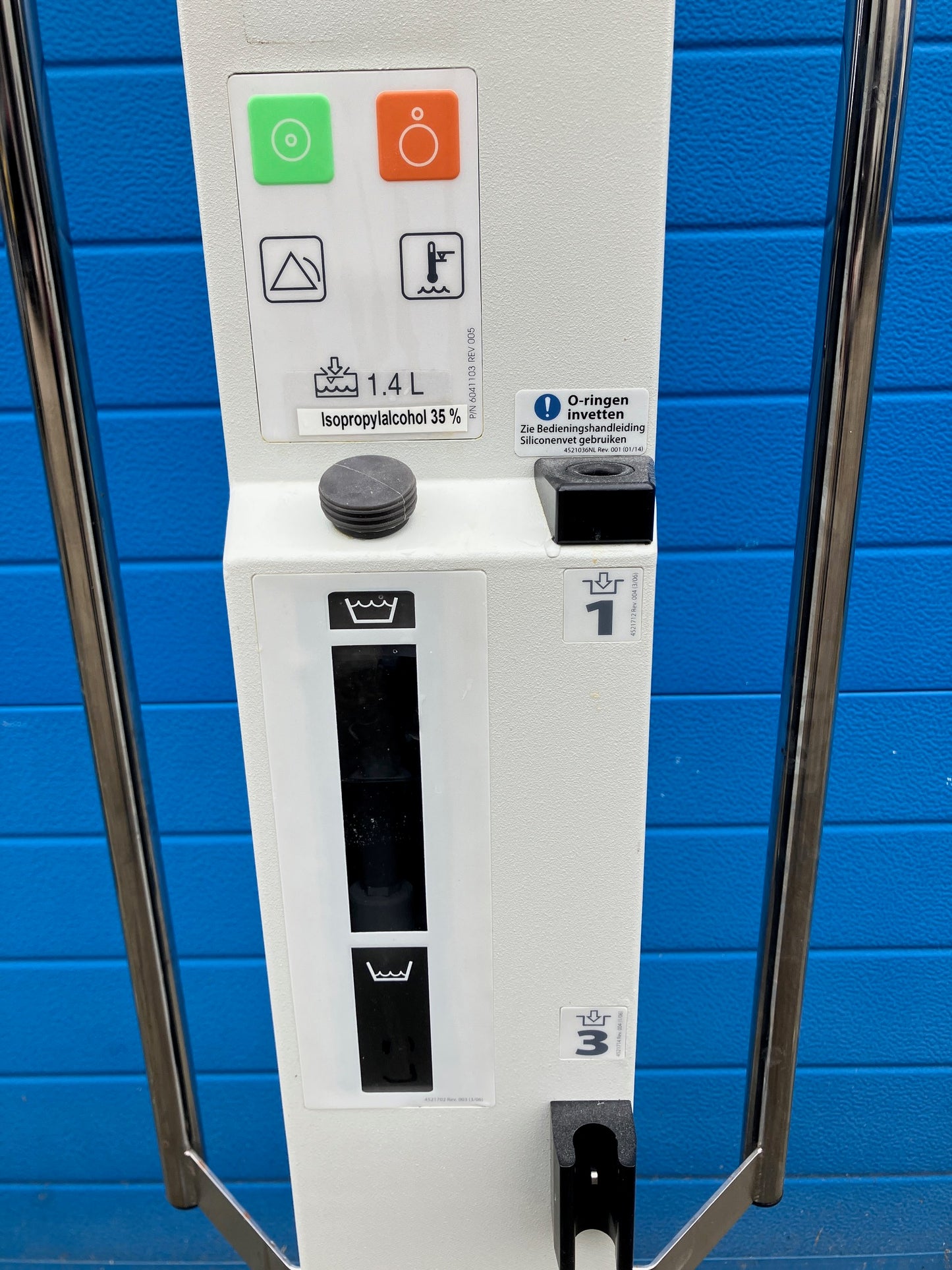 Infuuspaal met drukset en verwarming