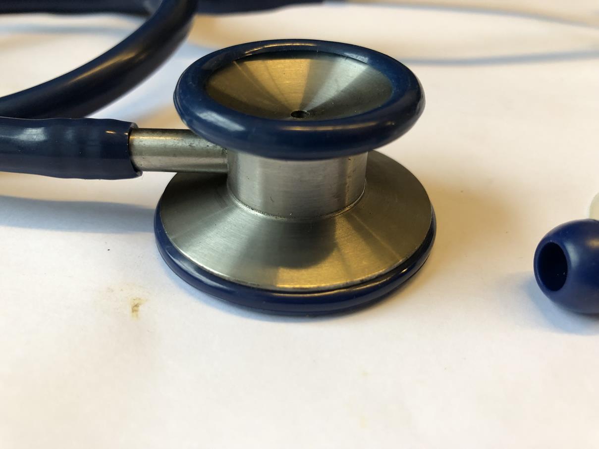 Dualhead stethoscoop omkeerbaar reserve oordopjes, membraan blauw