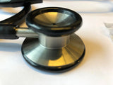 Dualhead stethoscoop omkeerbaar reserve oordopjes, membraan zwarte tube