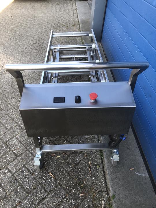 Heftafel of schaartafel voor overledenen, RVS 33-155 cm hoogte