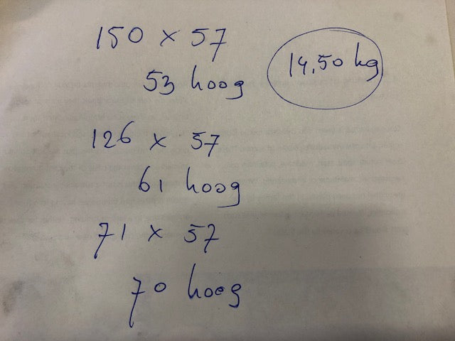 Schaarwagen goudkleurig voor lijkkist 14,5 kilo