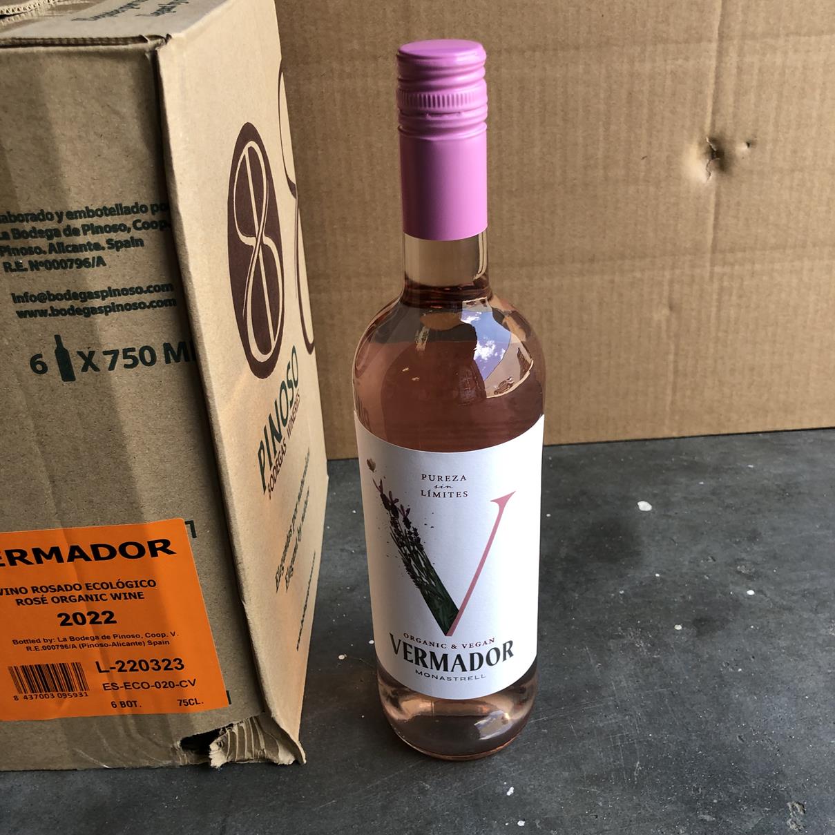 Biologische Rose Vermador per doos (6 flessen)