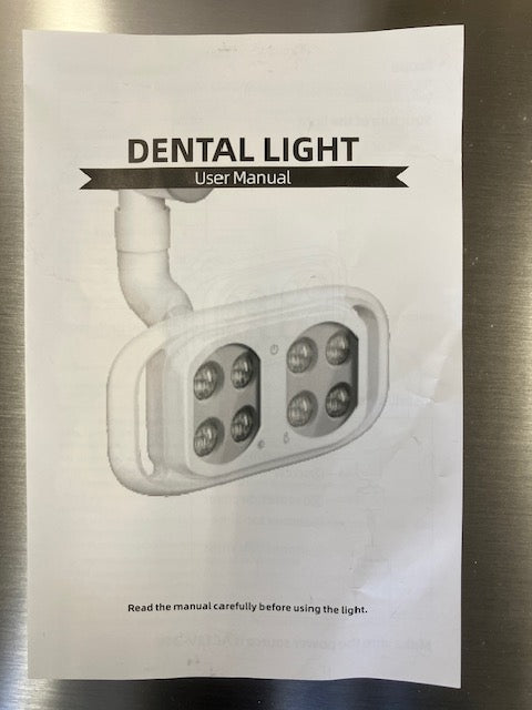 dentale lamp op verrijdbare voet (lichtsterkte en kleur instelbaar)