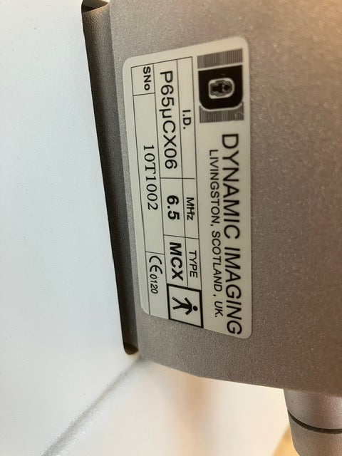 Draagbaar echo toestel met convex probe 6,5 MHz