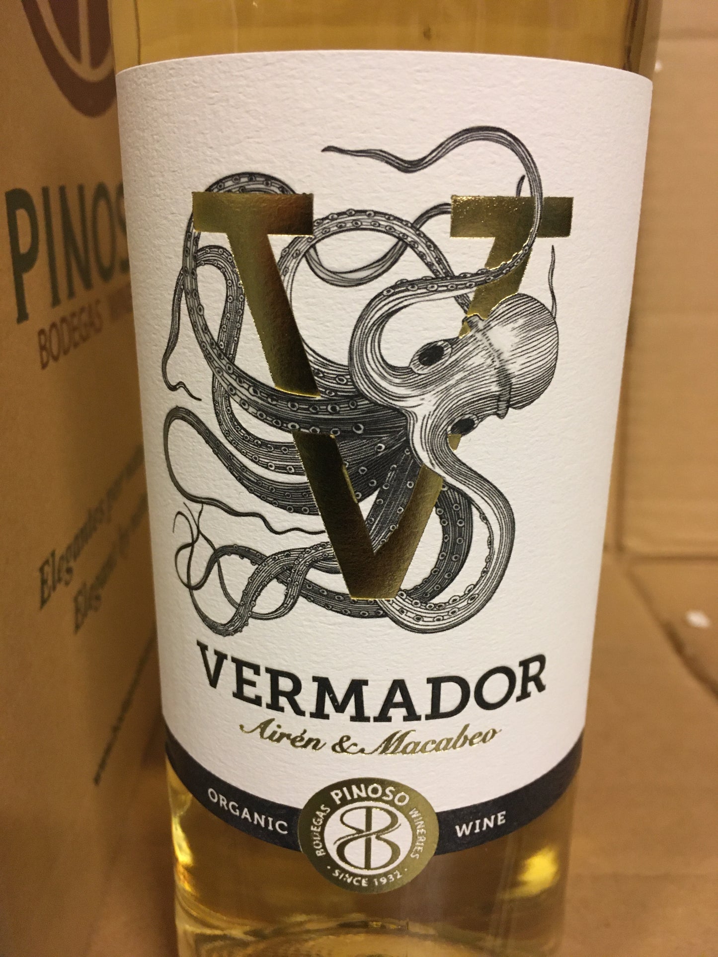 Vermador blanco biologische witte wijn per doos, 6 fl.