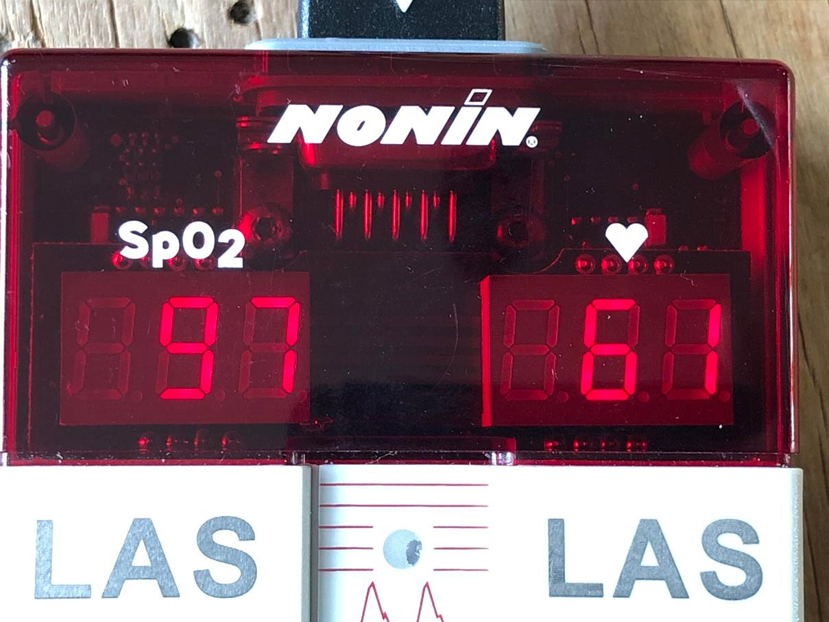 Nonin 8500 zuurstofsaturatiemeter vinger clipsensor+draagtasje