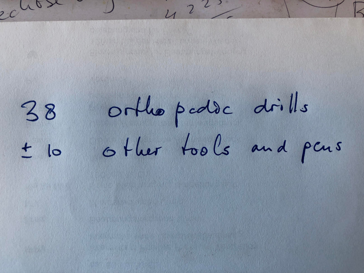 Orthopedisch instrumentarium beitels, gutsen, boren en overig