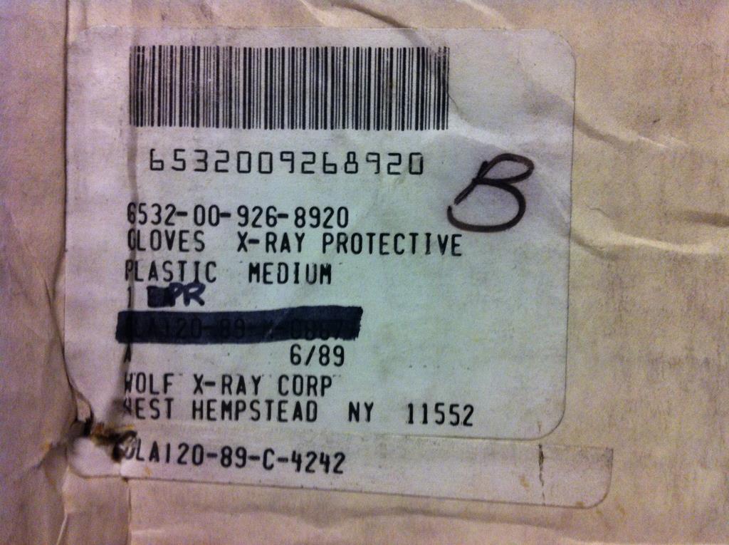 Wolf X-ray röntgenhandschoenen 2 sets wasbare overtrekken