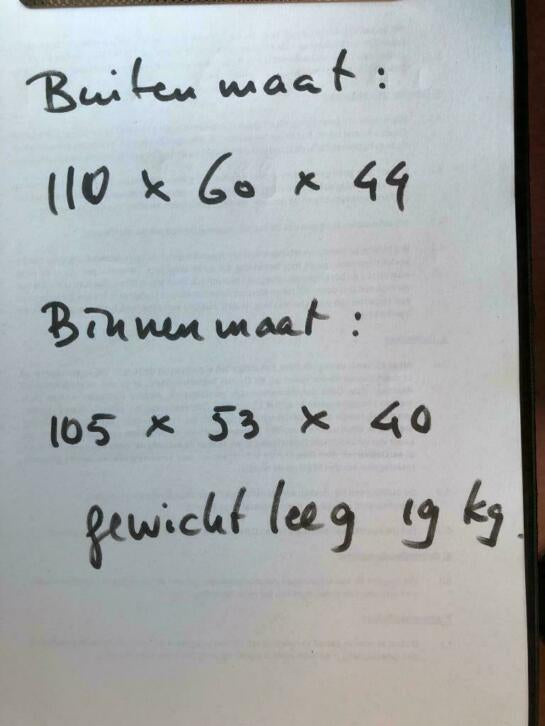 Hardigg kunststof koffer 110x60x44 amerikaans leger