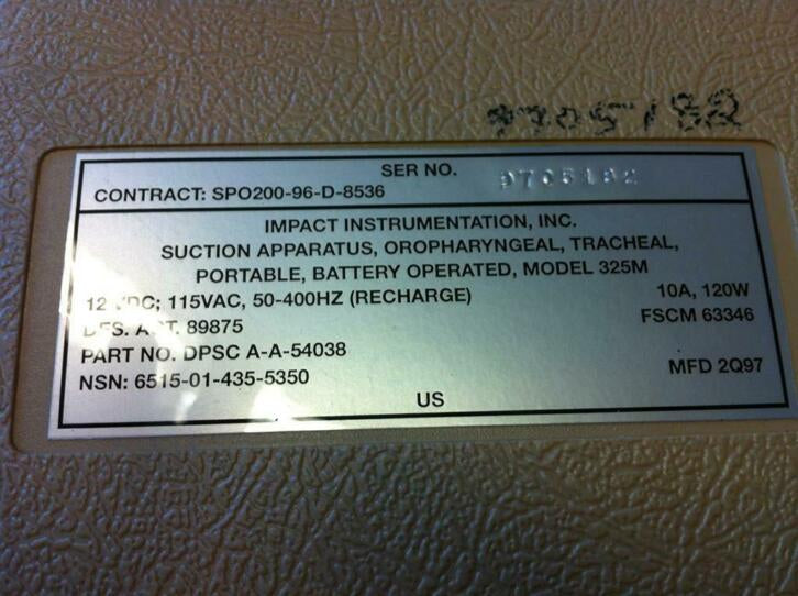 medische afzuigpomp Impact 325