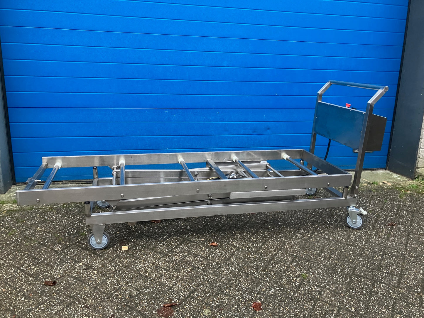 Heftafel of schaartafel voor overledenen, RVS 36-198 cm hoogte