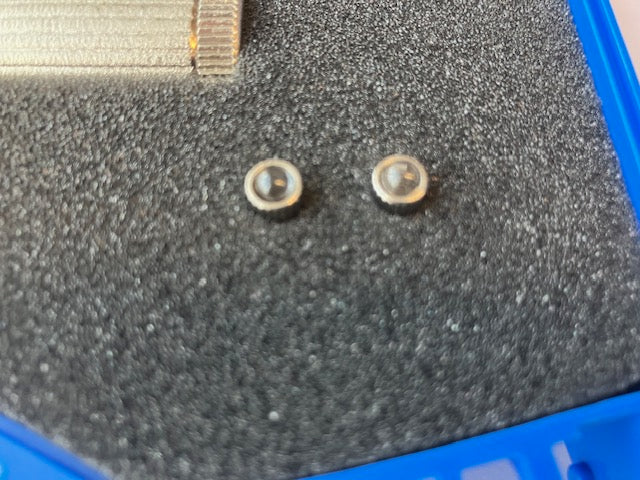 Veterinair setje laryngoscoop met 3 rechte lepels, extra smal.