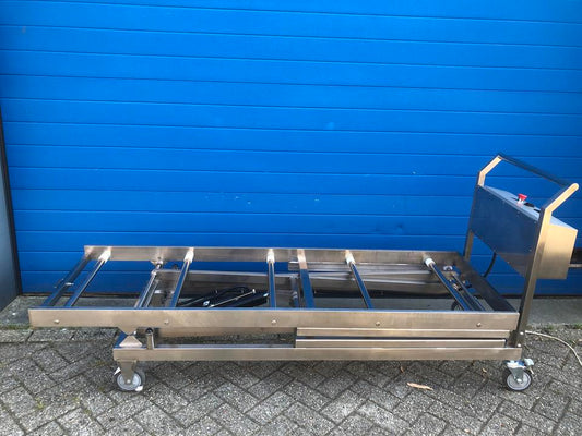 Heftafel of schaartafel voor overledenen, RVS 33-155 cm hoogte