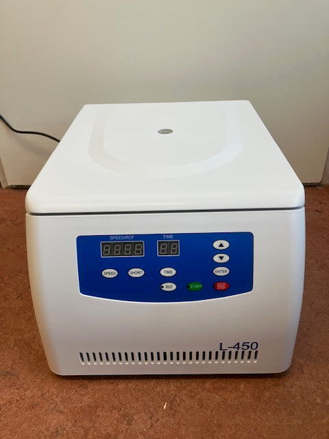 Nieuwe centrifuge (free swing) ook geschikt voor 50 ml buizen (paard)