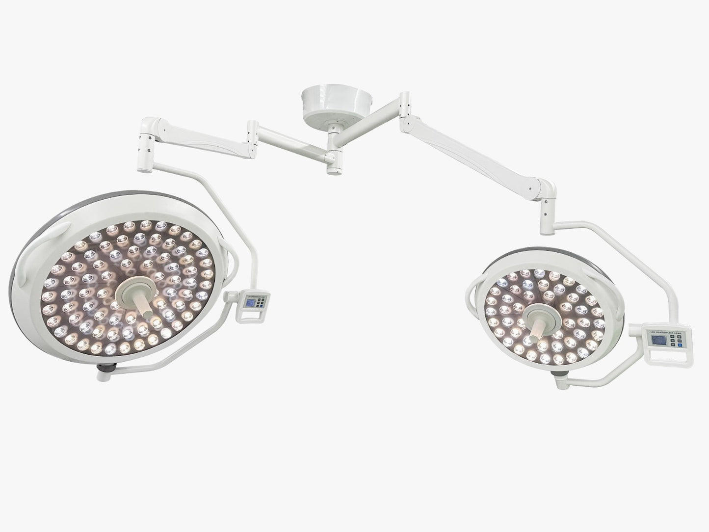 Dubbele operatielamp LED met plafondbevestiging