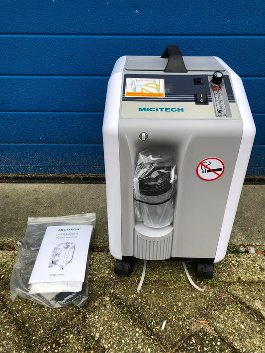 Zuurstofconcentrator 10 liter per minuut nieuw in doos, compact en stil model