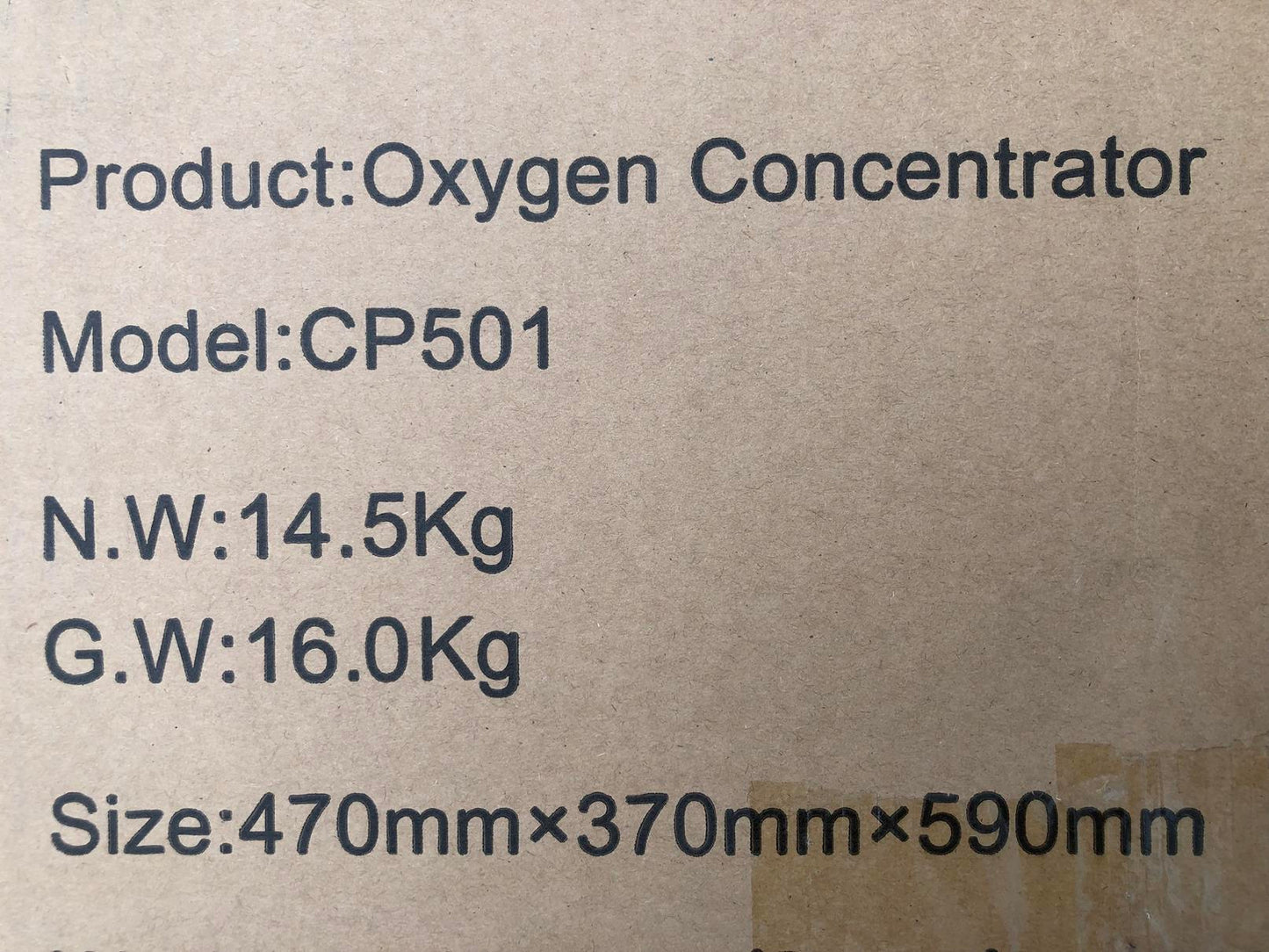 Zuurstofconcentrator 10 liter per minuut nieuw in doos, compact en stil model