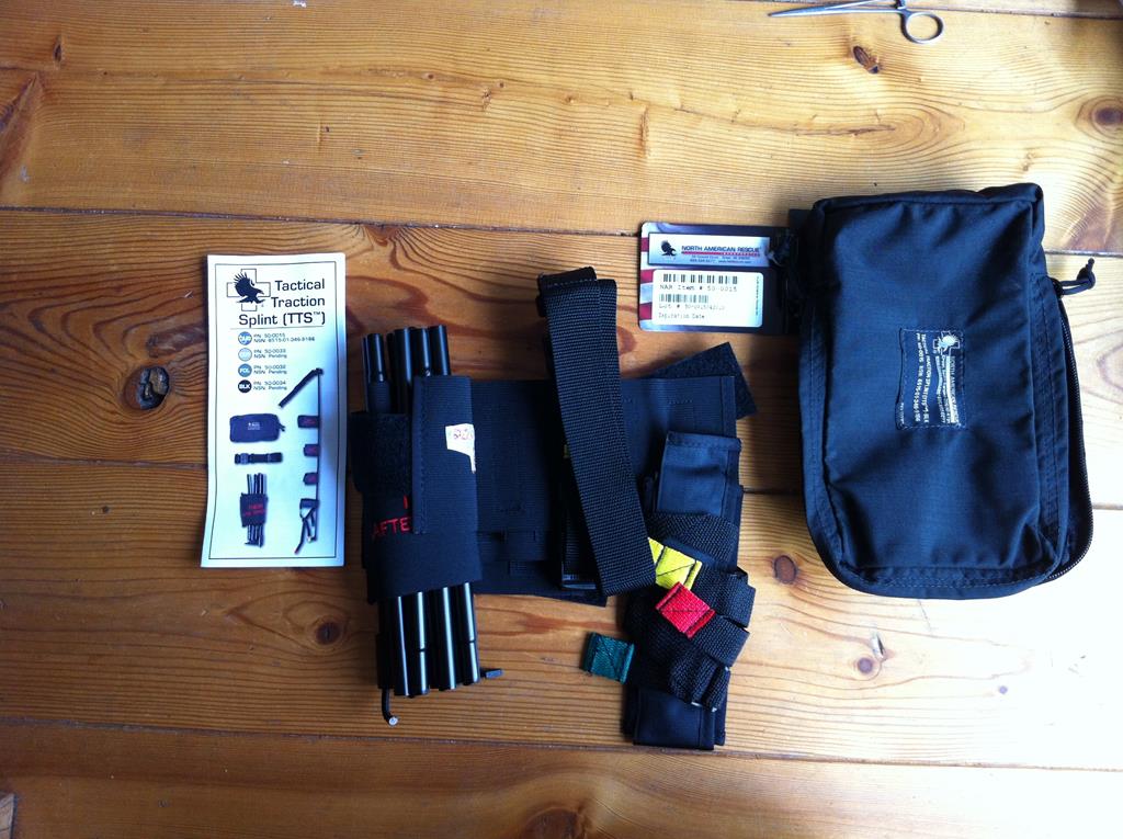 Tactical Traction Splint (TTS) van North American Rescue (NAR)