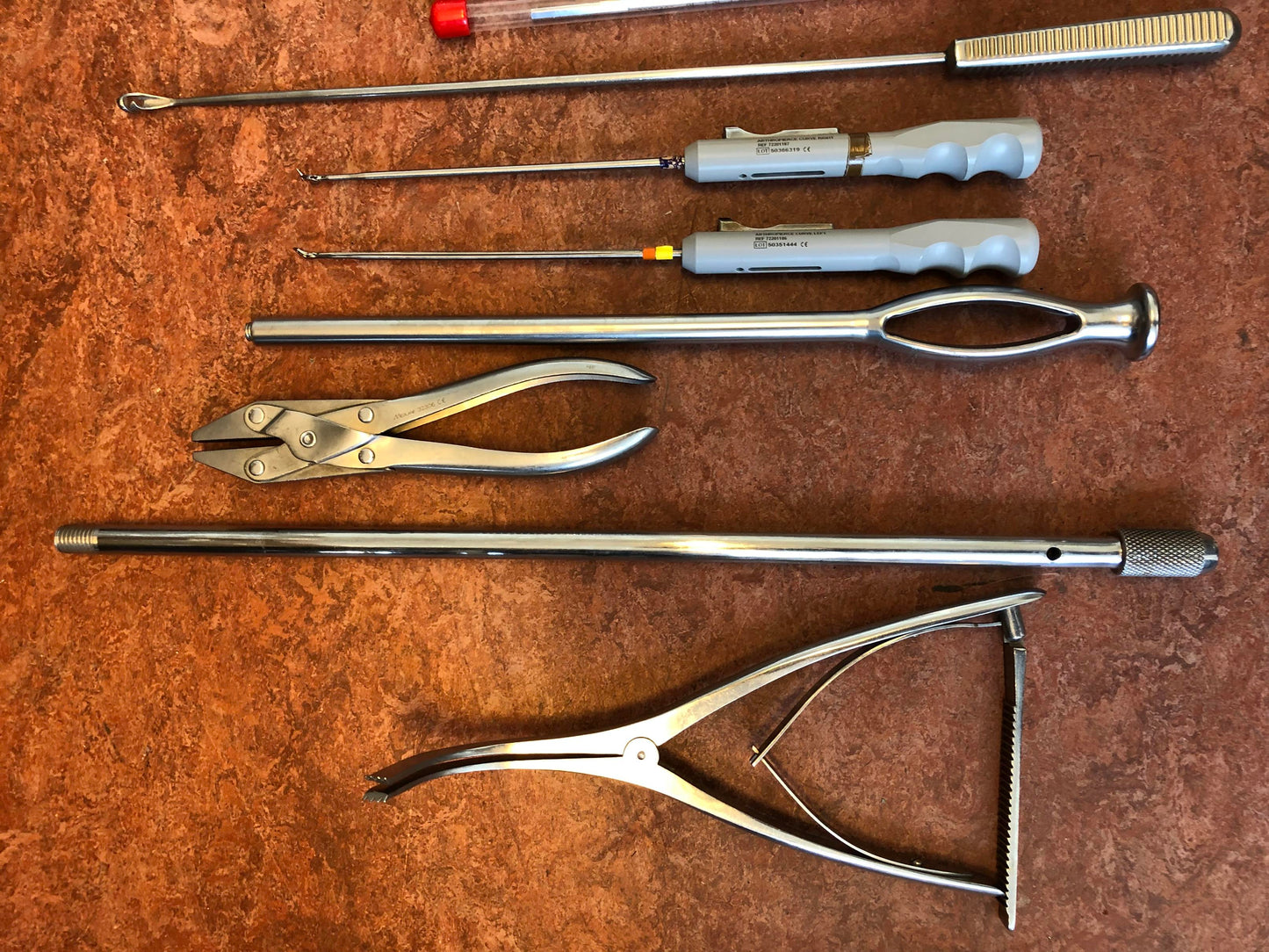 Orthopedisch instrumentarium beitels, gutsen, boren en overig