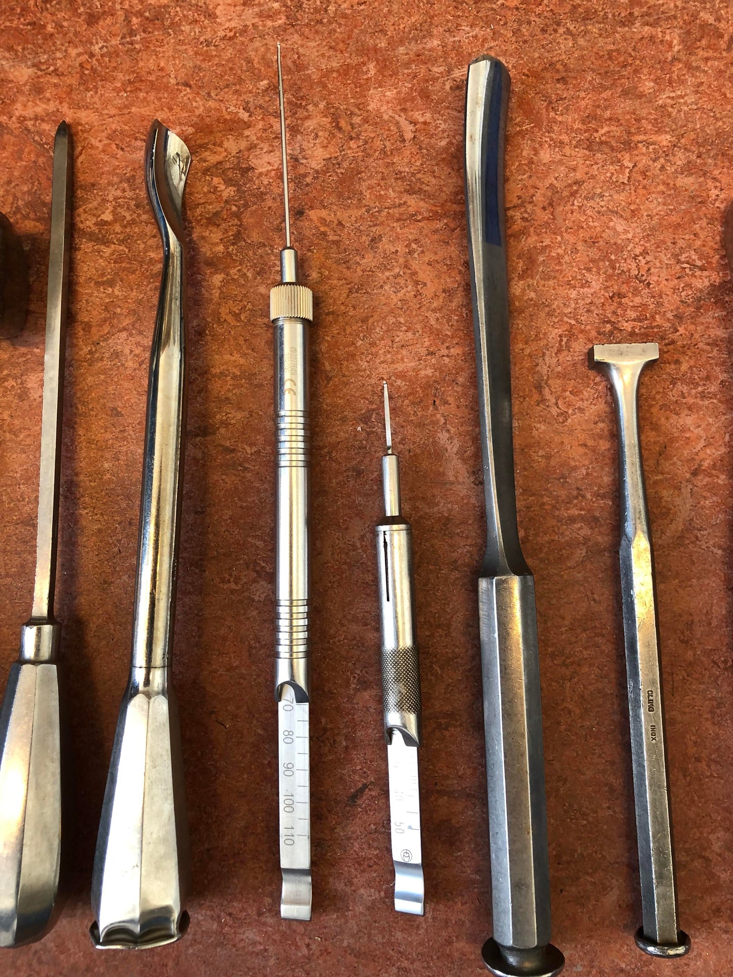 Orthopedisch instrumentarium beitels, gutsen, boren en overig