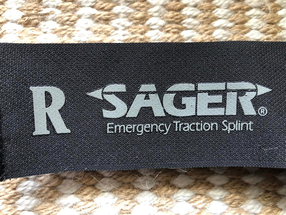 Sager spalkset (traction splint) uit US army in foudraal
